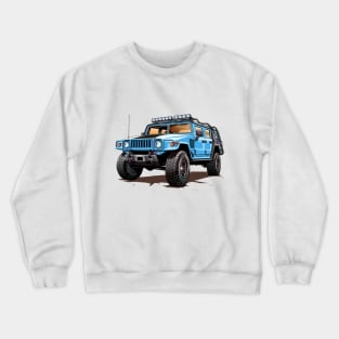 Hummer Off-road Blue Crewneck Sweatshirt